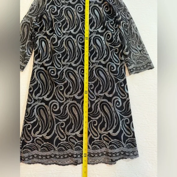 Alex Marie Dress black silver cocktail size 16 - Picture 10 of 11